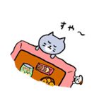 【再販】灰色キャットのお正月【冬の挨拶】（個別スタンプ：24）