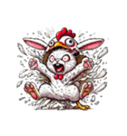 うさぎ癖MAX❗️❸着ぐるみ破壊…………..（個別スタンプ：3）