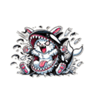 うさぎ癖MAX❗️❸着ぐるみ破壊…………..（個別スタンプ：13）
