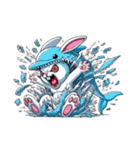 うさぎ癖MAX❗️❸着ぐるみ破壊…………..（個別スタンプ：14）