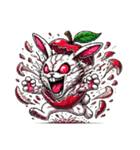うさぎ癖MAX❗️❸着ぐるみ破壊…………..（個別スタンプ：25）