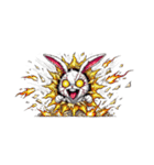 うさぎ癖MAX❗️❸着ぐるみ破壊…………..（個別スタンプ：33）