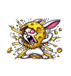 うさぎ癖MAX❗️❸着ぐるみ破壊…………..（個別スタンプ：35）