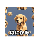 表情豊かなゴールデンレトリーバースタンプ（個別スタンプ：8）