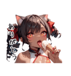 スポーツキャットちゃん チャイナVer（個別スタンプ：25）