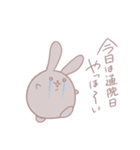 ガン患者のうさぎ（個別スタンプ：20）