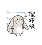 グレーのロップイヤーさん【推し活1】（個別スタンプ：10）