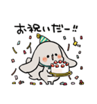 グレーのロップイヤーさん【推し活1】（個別スタンプ：16）
