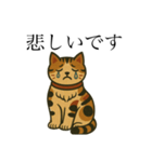 レトロ民芸風ねこ（個別スタンプ：8）