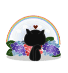 黒ねこの春・夏便り（個別スタンプ：25）
