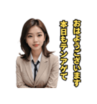 仮装女子_OL敬語（パリピ語）編（個別スタンプ：12）