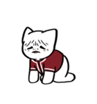 野球ねこ応援団・えんじ色チームVer.（個別スタンプ：39）