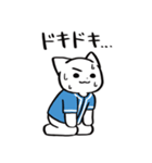 野球ねこ応援団・水色チームVer.（個別スタンプ：21）