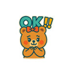 レトロポップくま（個別スタンプ：38）