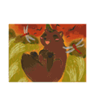 狸・狐イラスト（絵柄ごちゃ混ぜ）（個別スタンプ：13）
