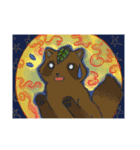 狸・狐イラスト（絵柄ごちゃ混ぜ）（個別スタンプ：15）