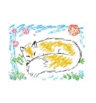 狸・狐イラスト（絵柄ごちゃ混ぜ）（個別スタンプ：18）
