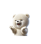 リアル脱力系 白クマファミリー2（個別スタンプ：7）
