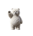 リアル脱力系 白クマファミリー2（個別スタンプ：9）