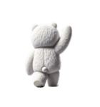 リアル脱力系 白クマファミリー2（個別スタンプ：10）