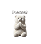 リアル脱力系 白クマファミリー2（個別スタンプ：14）