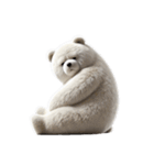 リアル脱力系 白クマファミリー2（個別スタンプ：17）