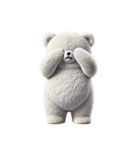 リアル脱力系 白クマファミリー2（個別スタンプ：20）