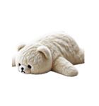 リアル脱力系 白クマファミリー2（個別スタンプ：25）