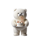 リアル脱力系 白クマファミリー2（個別スタンプ：26）