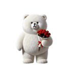リアル脱力系 白クマファミリー2（個別スタンプ：27）