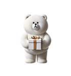 リアル脱力系 白クマファミリー2（個別スタンプ：28）