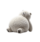 リアル脱力系 白クマファミリー2（個別スタンプ：30）