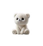 リアル脱力系 白クマファミリー2（個別スタンプ：33）