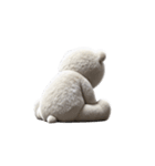 リアル脱力系 白クマファミリー2（個別スタンプ：36）