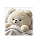 リアル脱力系 白クマファミリー2（個別スタンプ：37）