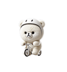リアル脱力系 白クマファミリー2（個別スタンプ：38）