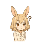 でっかく可愛い♡ウサ娘BIGスタンプ（個別スタンプ：3）