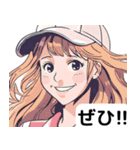 可愛いゴルフ女子のゆるっと日常スタンプ（個別スタンプ：7）
