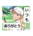 可愛いゴルフ女子のゆるっと日常スタンプ（個別スタンプ：11）