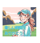 可愛いゴルフ女子のゆるっと日常スタンプ（個別スタンプ：12）