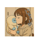 ほさかなお＆イエティ（個別スタンプ：3）