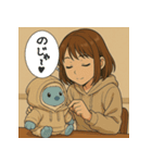 ほさかなお＆イエティ（個別スタンプ：9）