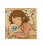 ほさかなお＆イエティ（個別スタンプ：14）
