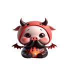 悪魔ピンクブタは働きたくない（個別スタンプ：3）