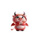 悪魔ピンクブタは働きたくない（個別スタンプ：4）