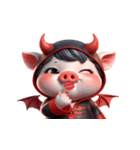 悪魔ピンクブタは働きたくない（個別スタンプ：5）