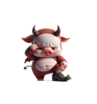 悪魔ピンクブタは働きたくない（個別スタンプ：8）