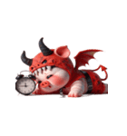 悪魔ピンクブタは働きたくない（個別スタンプ：12）