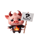 悪魔ピンクブタは働きたくない（個別スタンプ：14）