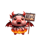 悪魔ピンクブタは働きたくない（個別スタンプ：15）